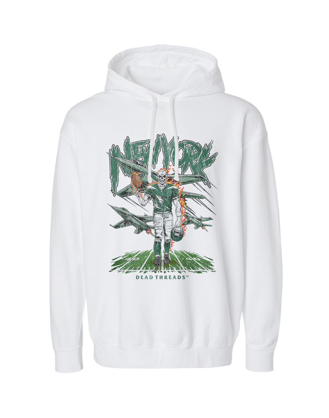 NEW YORK FOOTBALL GREEN - LIGHTWEIGHT HOODIE
