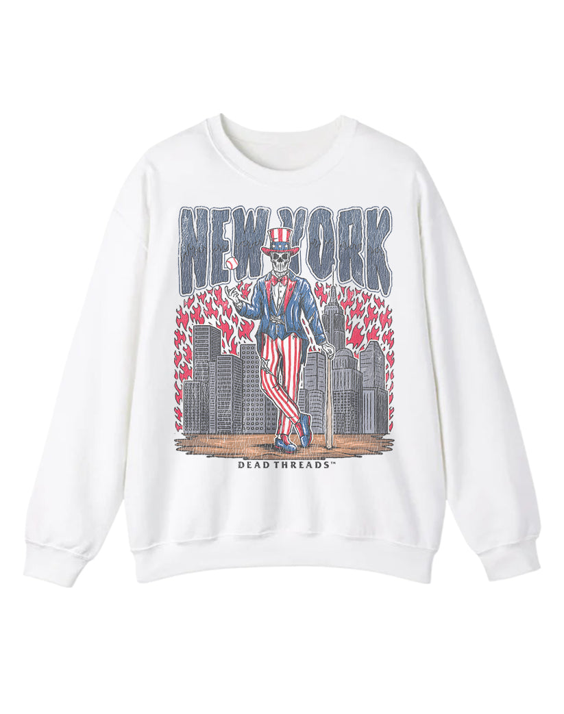 NEW YORK "BRONX" BASEBALL CREWNECK SWEATSHIRT