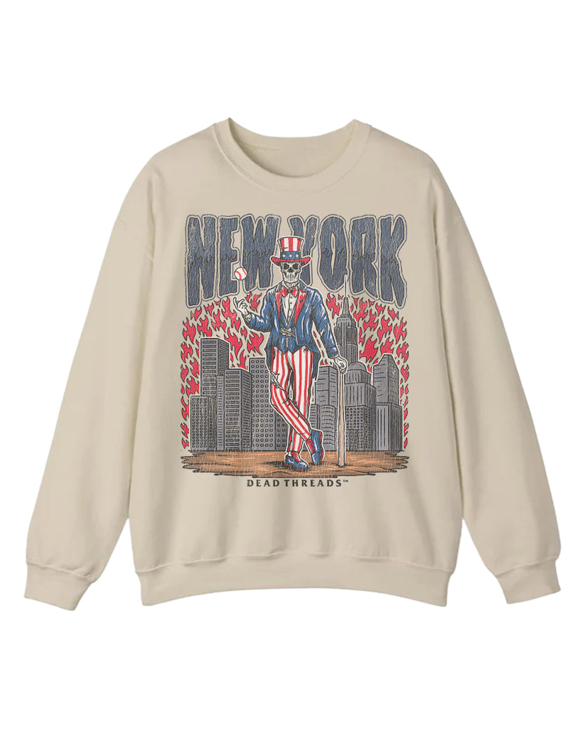 NEW YORK "BRONX" BASEBALL CREWNECK SWEATSHIRT