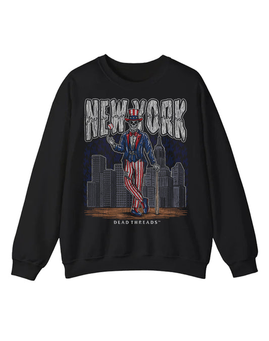 NEW YORK "BRONX" BASEBALL CREWNECK SWEATSHIRT