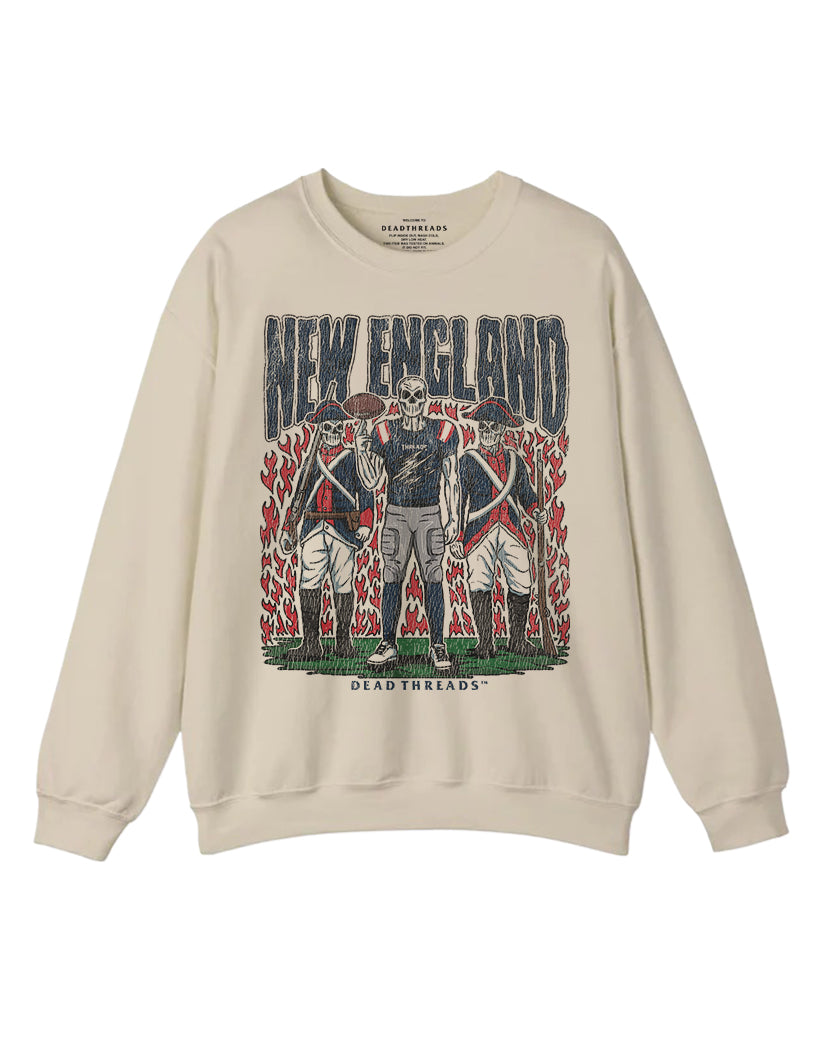 NEW ENGLAND FOOTBALL CREWNECK SWEATSHIRT