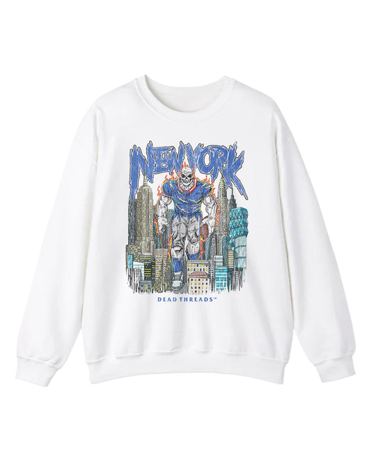 NEW YORK FOOTBALL BLUE CREWNECK SWEATSHIRT