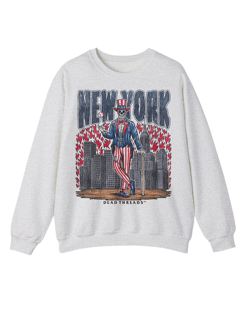 NEW YORK "BRONX" BASEBALL CREWNECK SWEATSHIRT