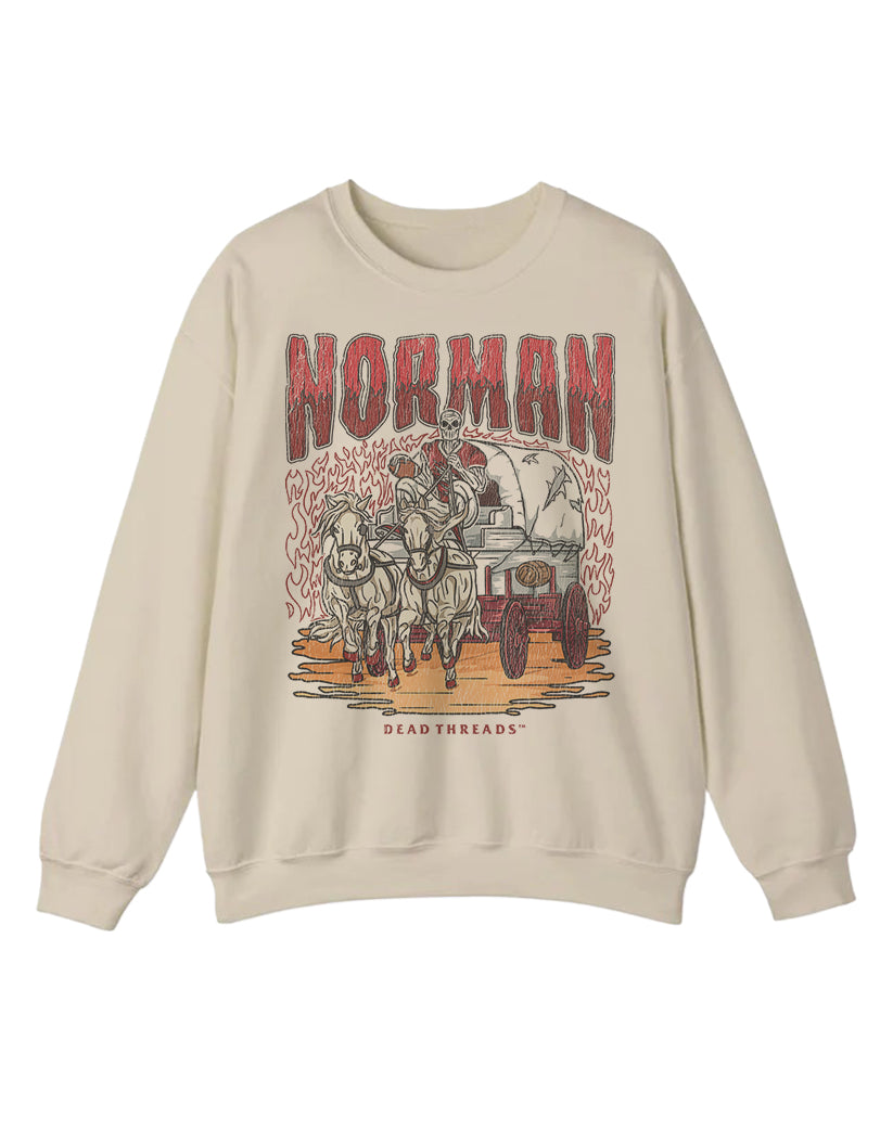 NORMAN FOOTBALL CREWNECK SWEATSHIRT