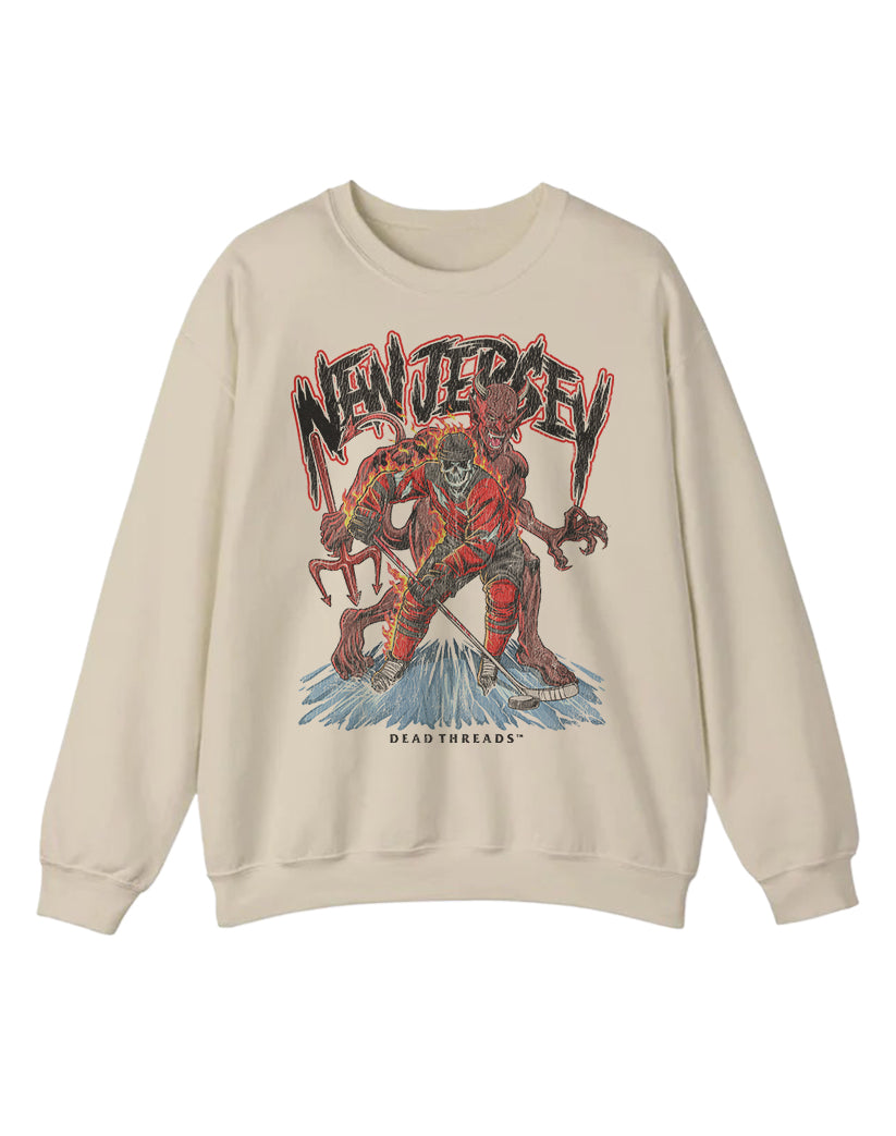 NEW JERSEY HOCKEY CREWNECK SWEATSHIRT