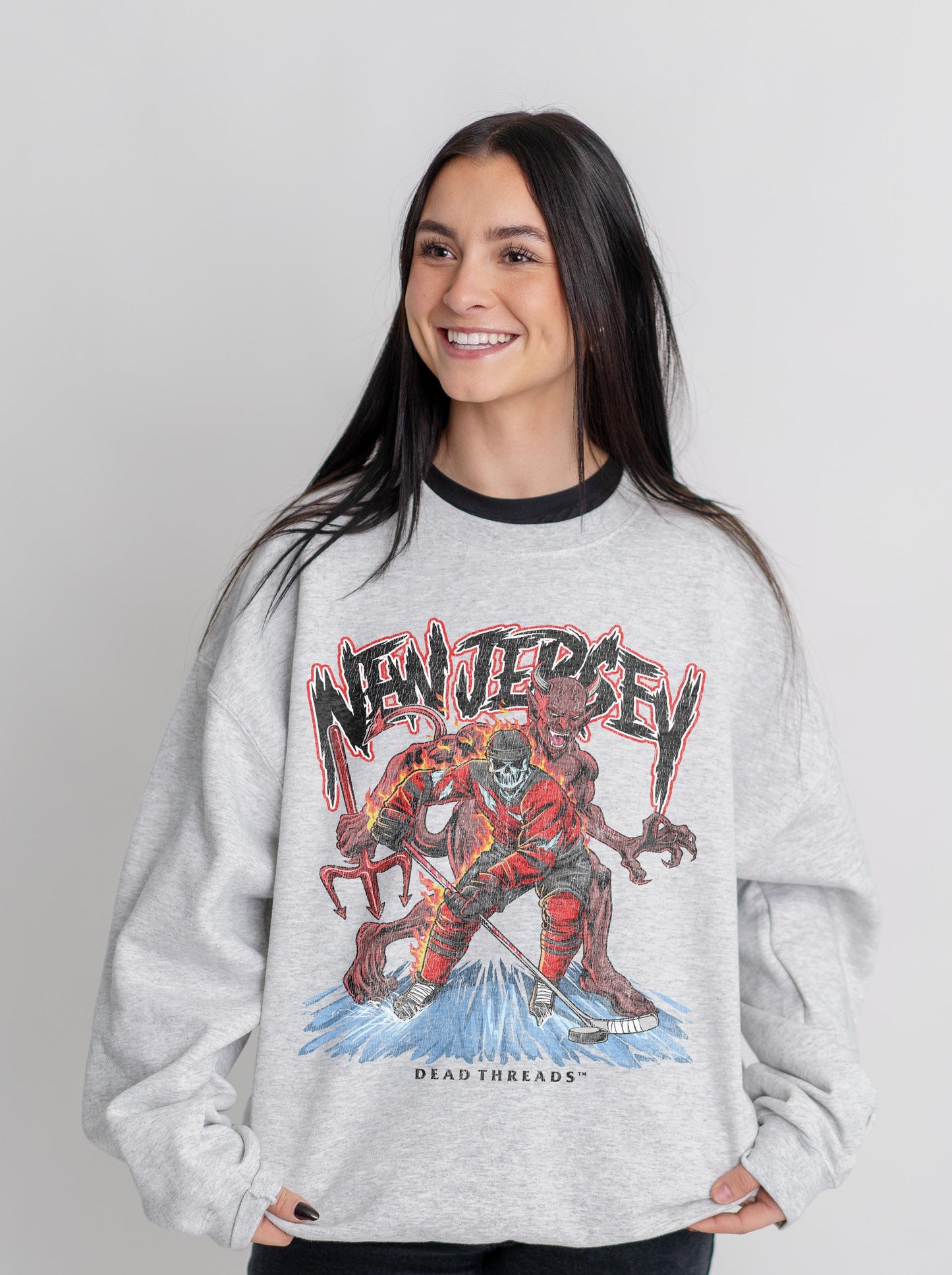 NEW JERSEY HOCKEY CREWNECK SWEATSHIRT