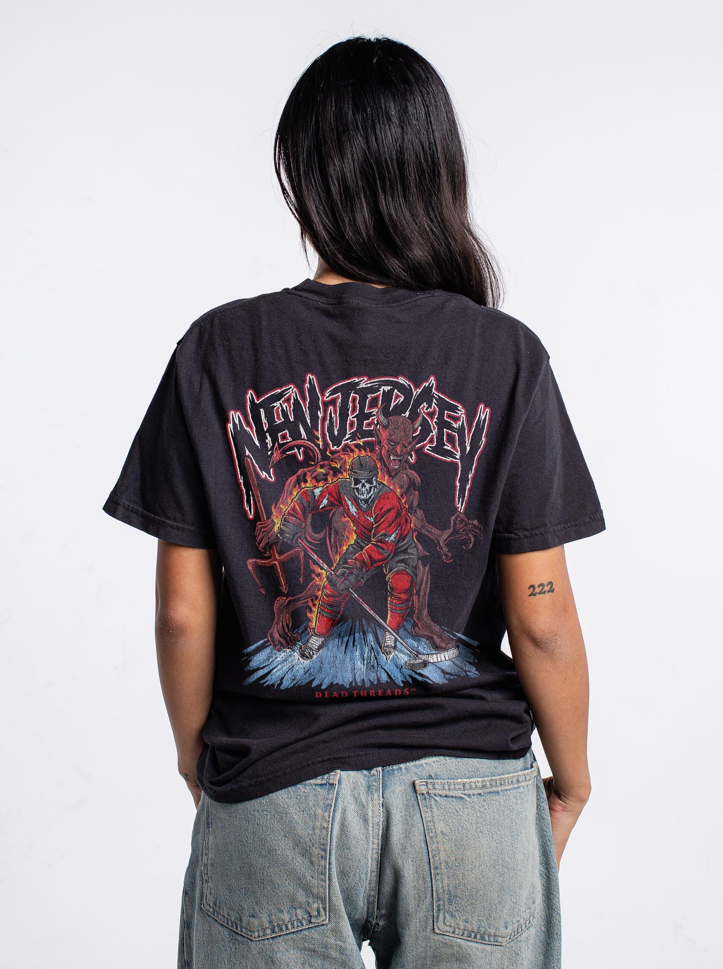 NEW JERSEY HOCKEY - “3 SKULL” PREMIUM T-SHIRT