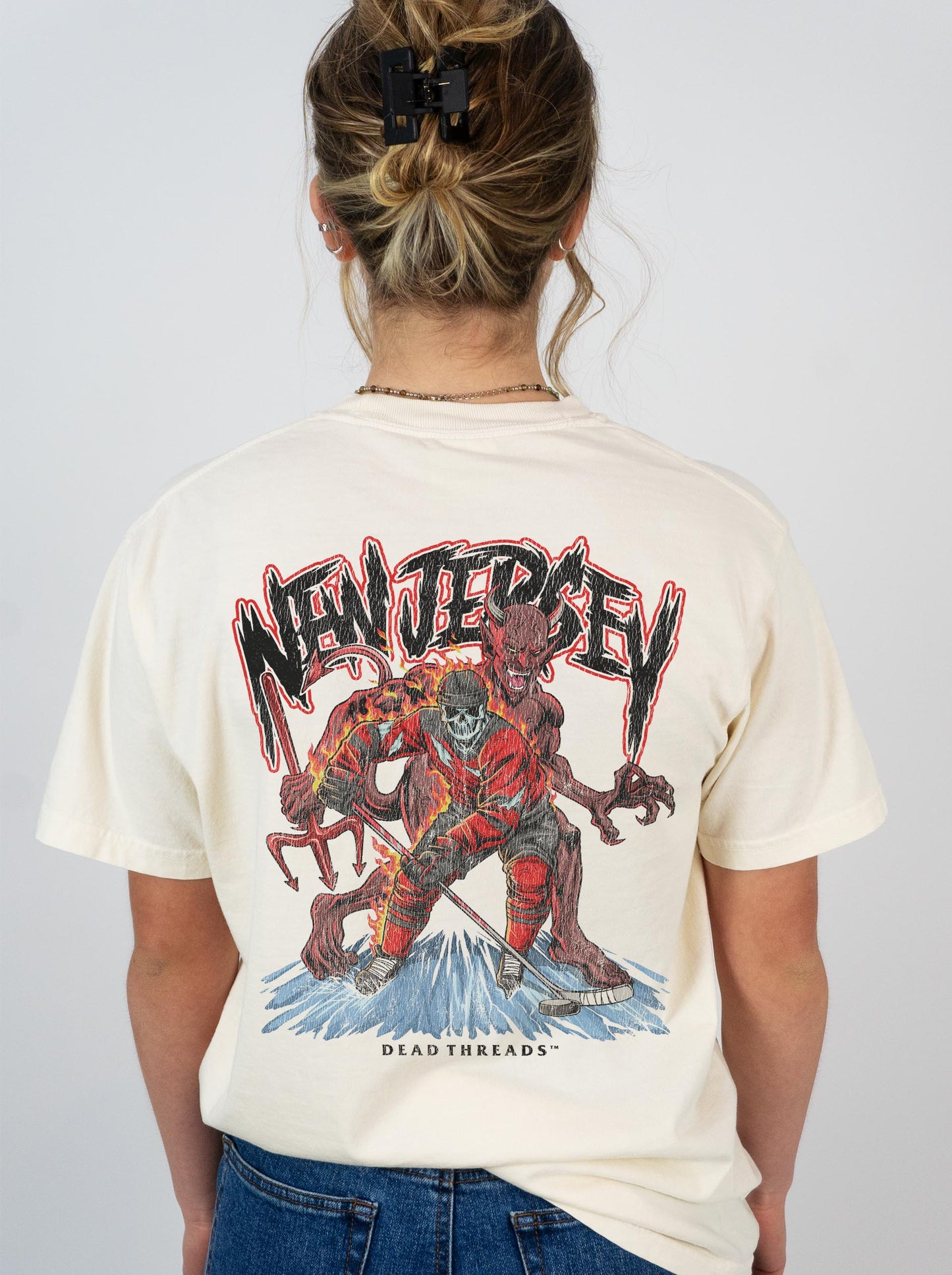 NEW JERSEY HOCKEY - “3 SKULL” PREMIUM T-SHIRT