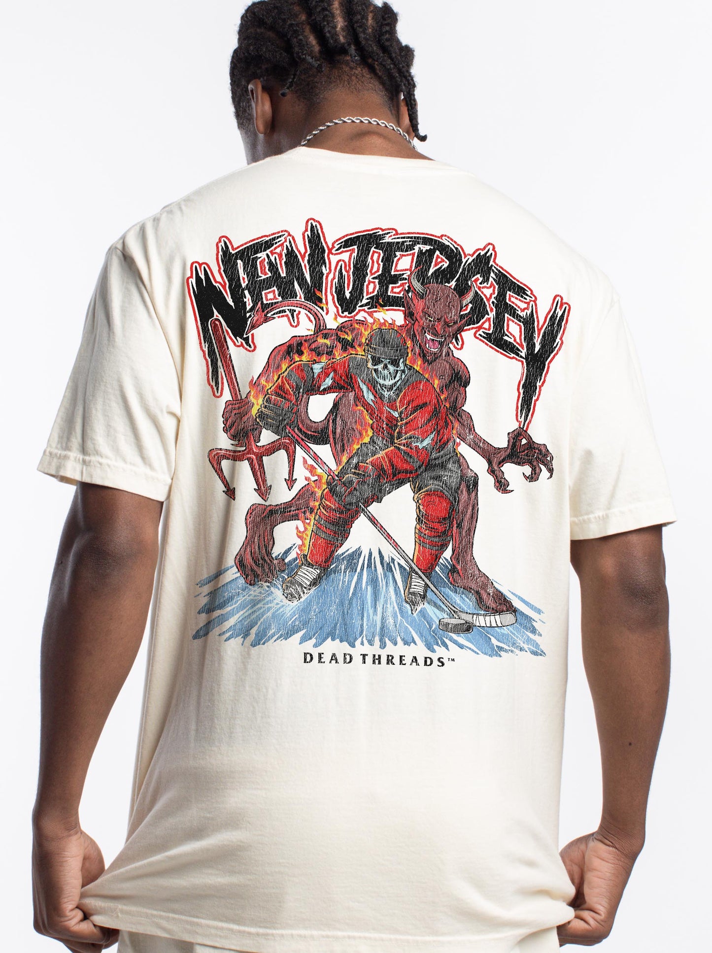 NEW JERSEY HOCKEY - “3 SKULL” PREMIUM T-SHIRT