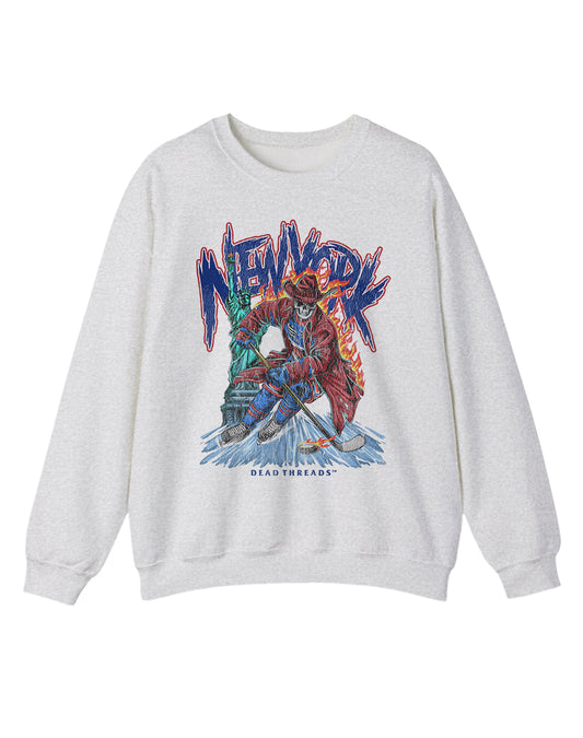 NEW YORK HOCKEY "THE RANGER" CREWNECK SWEATSHIRT