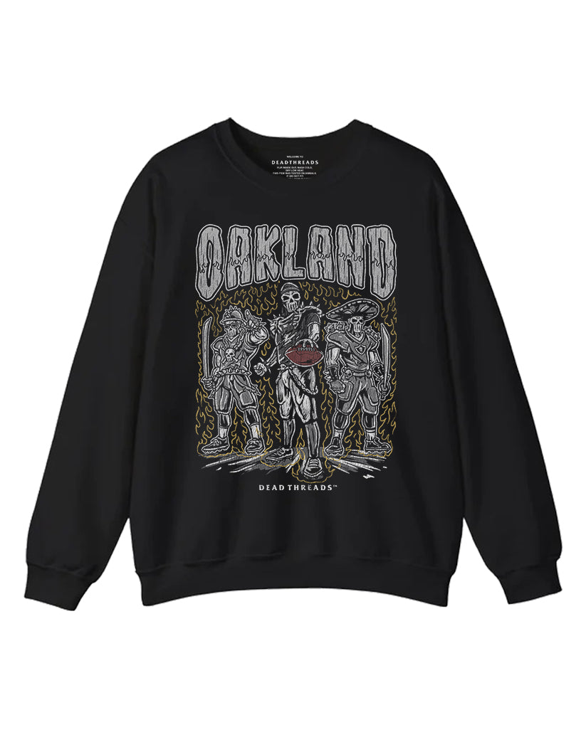 OAKLAND FOOTBALL CREWNECK SWEATSHIRT