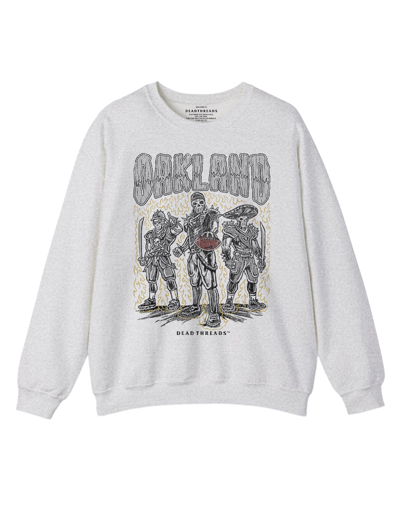 OAKLAND FOOTBALL CREWNECK SWEATSHIRT