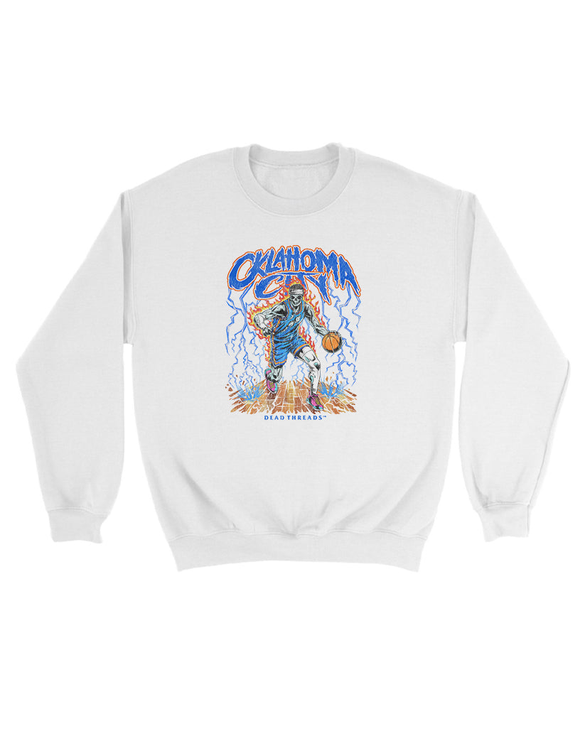 OKLAHOMA CITY BASKETBALL KIDS CREWNECK SWEATSHIRT