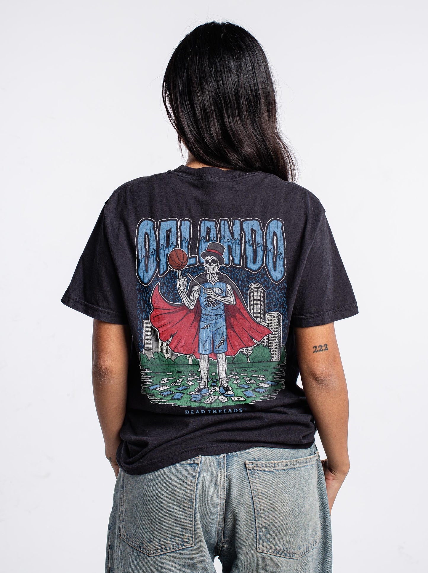 ORLANDO BASKETBALL - “3 SKULL” PREMIUM T-SHIRT