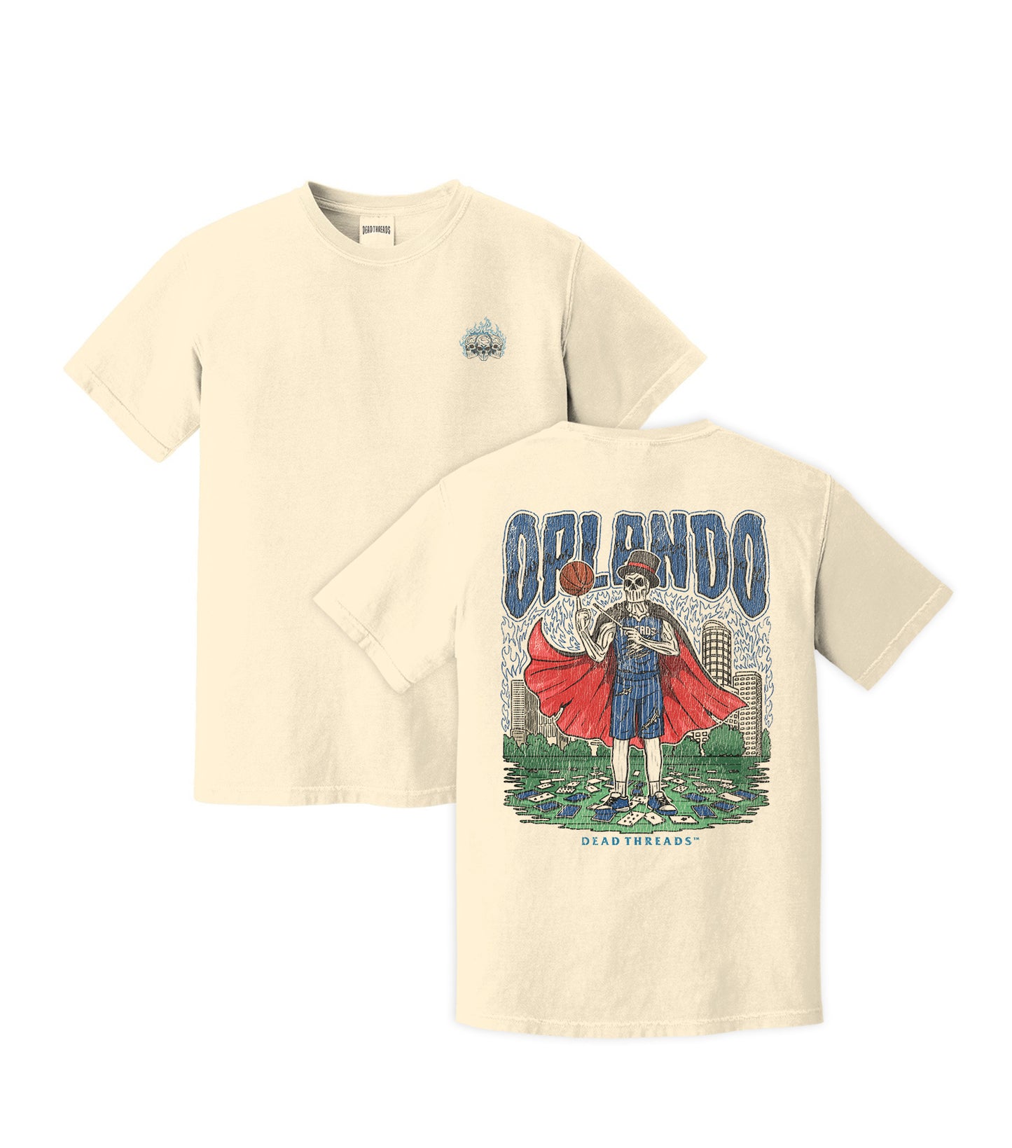 ORLANDO BASKETBALL - “3 SKULL” PREMIUM T-SHIRT
