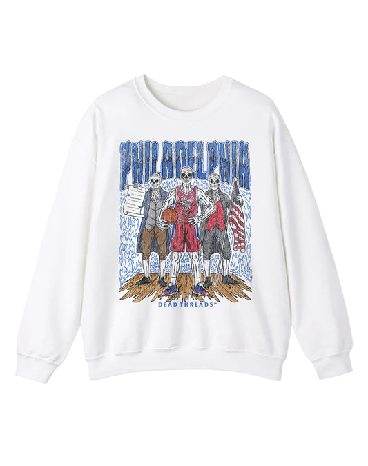 PHILADELPHIA BASKETBALL CREWNECK SWEATSHIRT