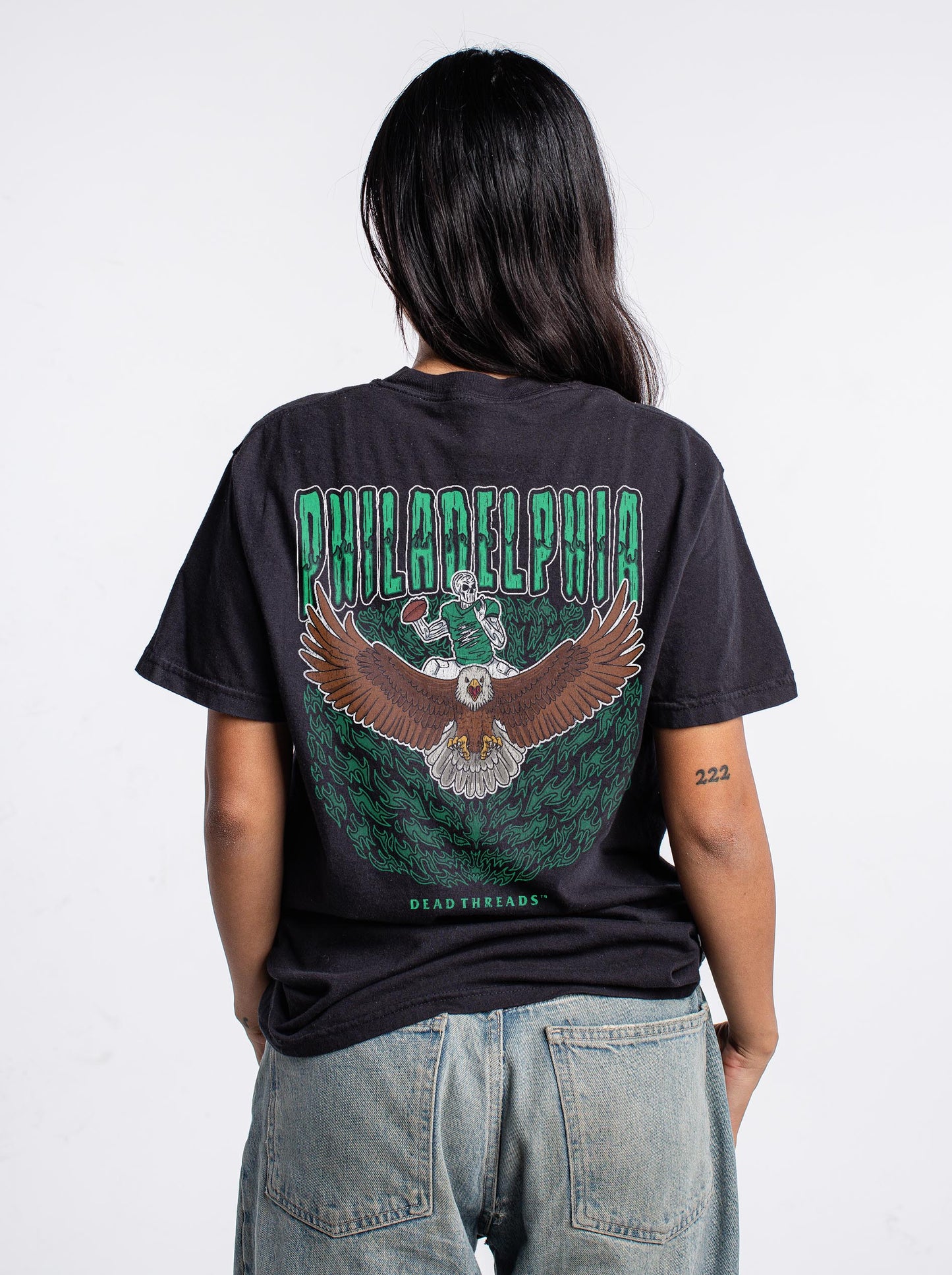 PHILADELPHIA FOOTBALL v1 - “3 SKULL” PREMIUM T-SHIRT
