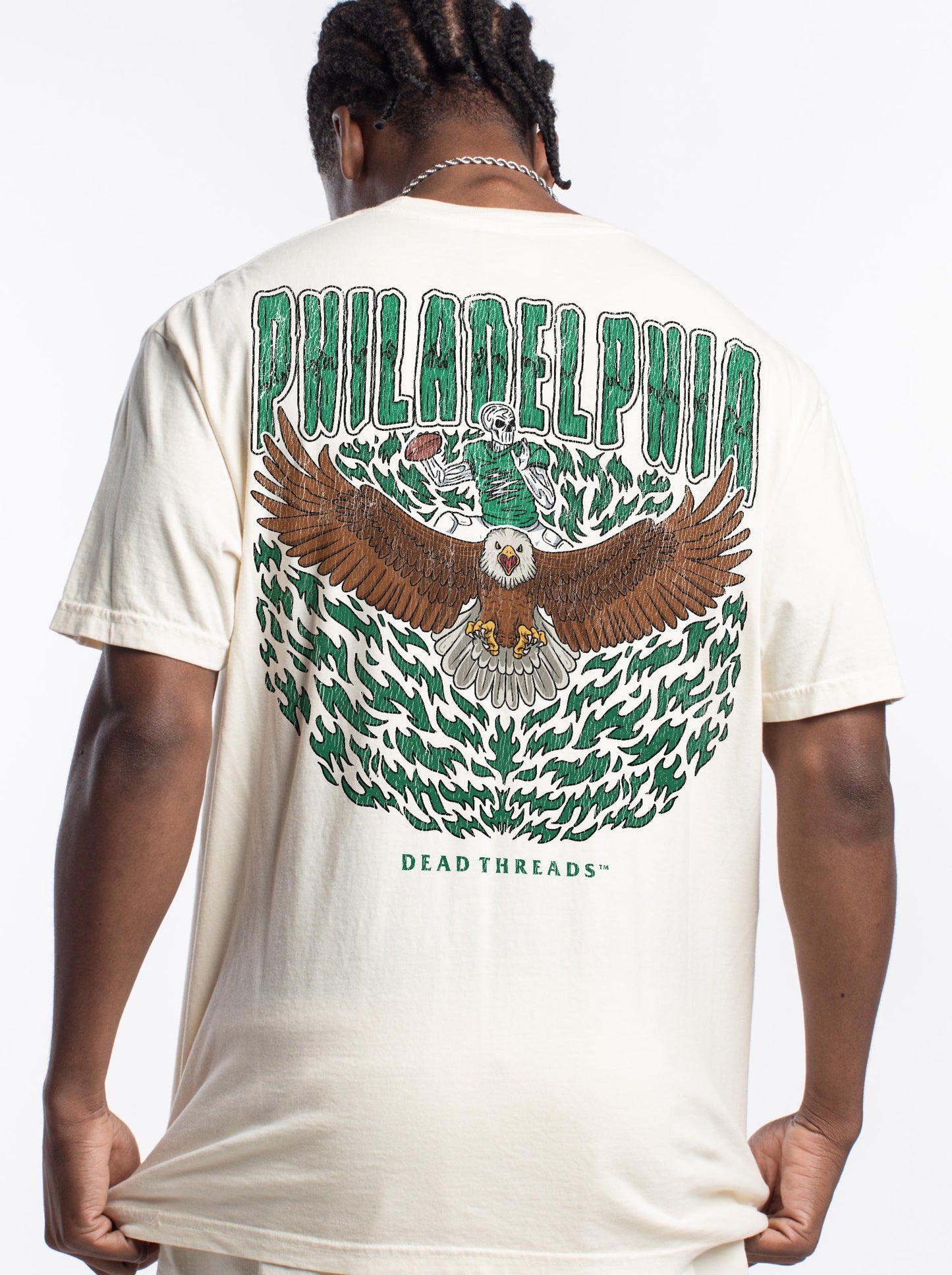 PHILADELPHIA FOOTBALL v1 - “3 SKULL” PREMIUM T-SHIRT