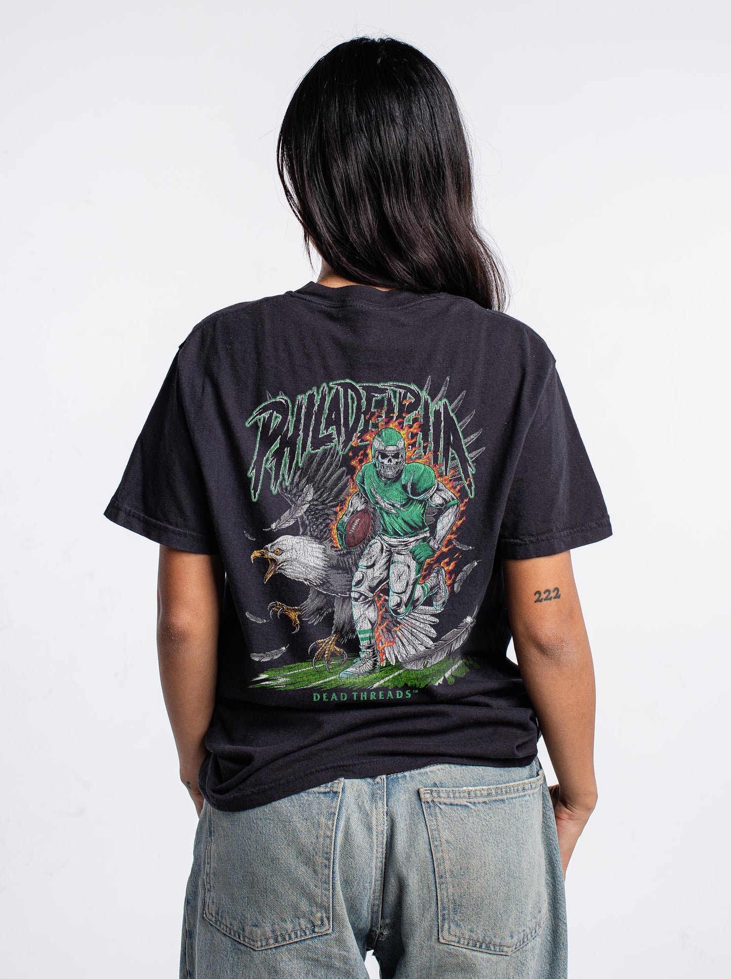 PHILADELPHIA FOOTBALL v2 - “3 SKULL” PREMIUM T-SHIRT