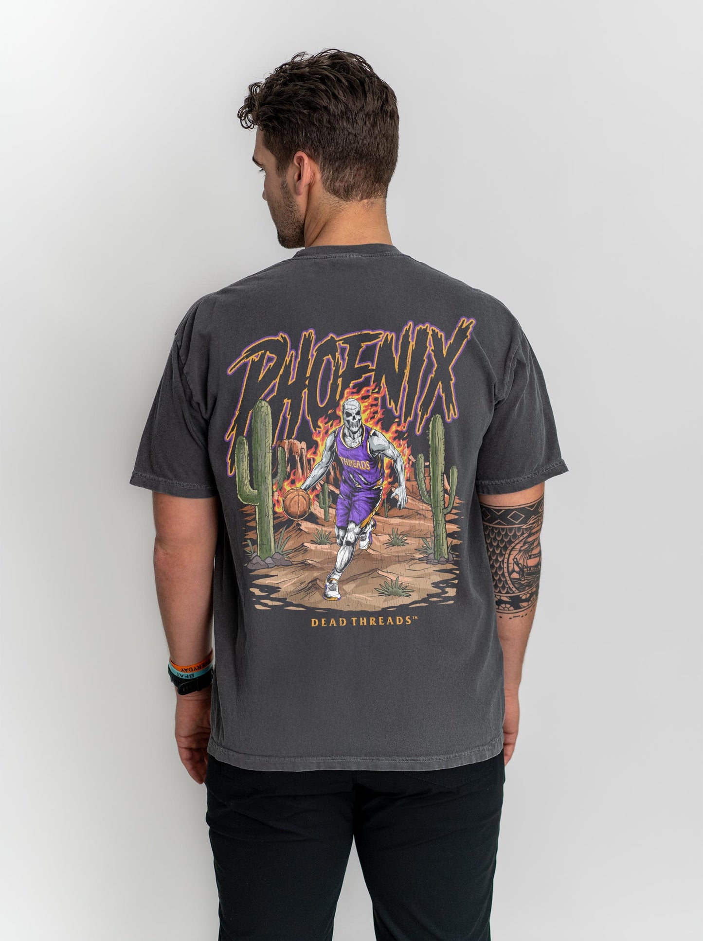 PHOENIX BASKETBALL - “3 SKULL” PREMIUM T-SHIRT