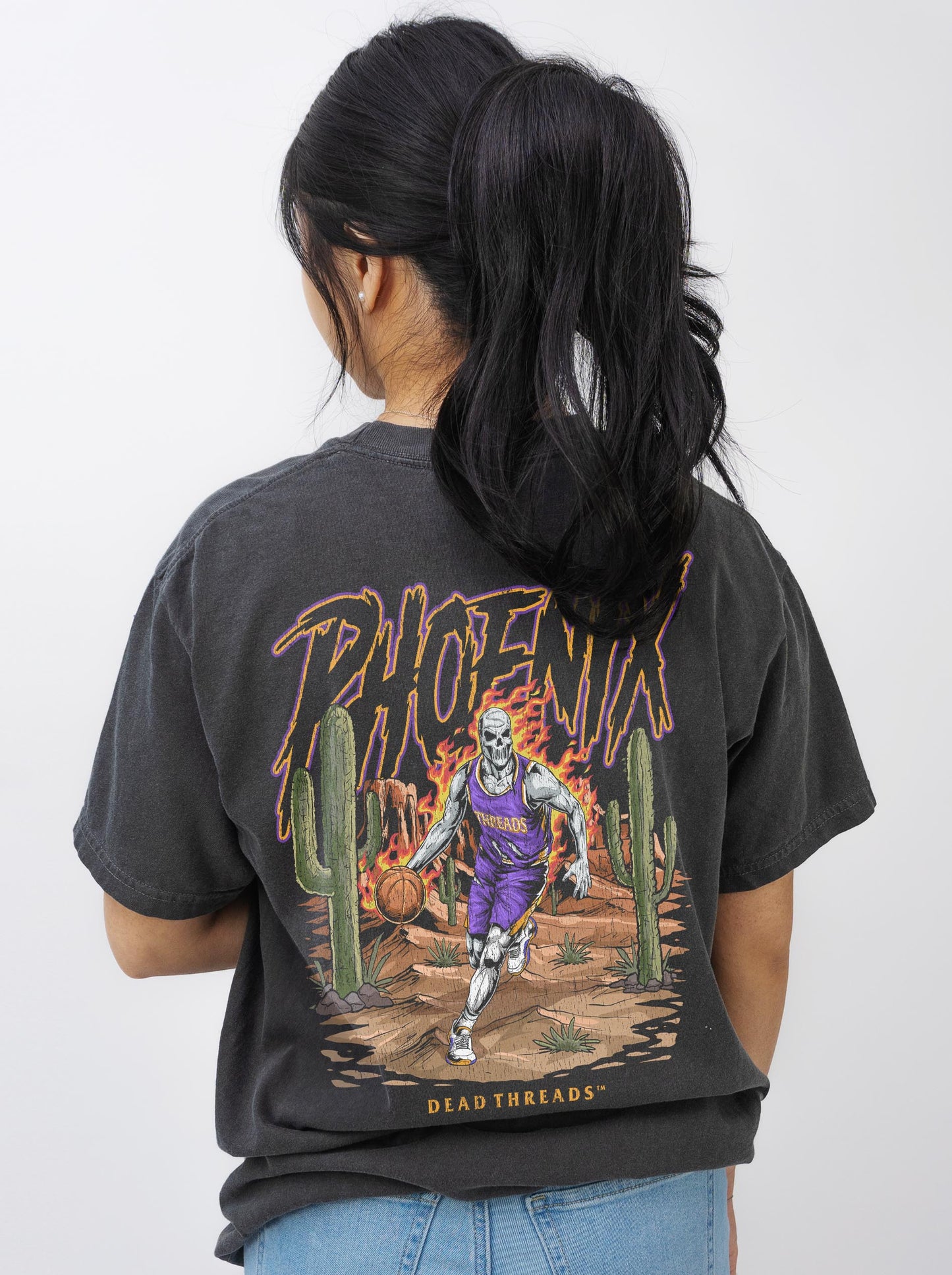PHOENIX BASKETBALL - “3 SKULL” PREMIUM T-SHIRT