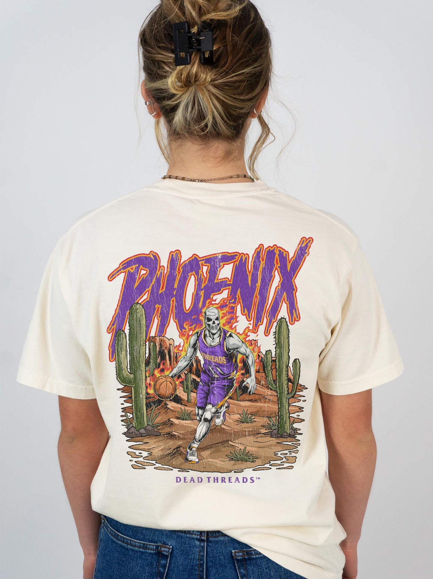 PHOENIX BASKETBALL - “3 SKULL” PREMIUM T-SHIRT