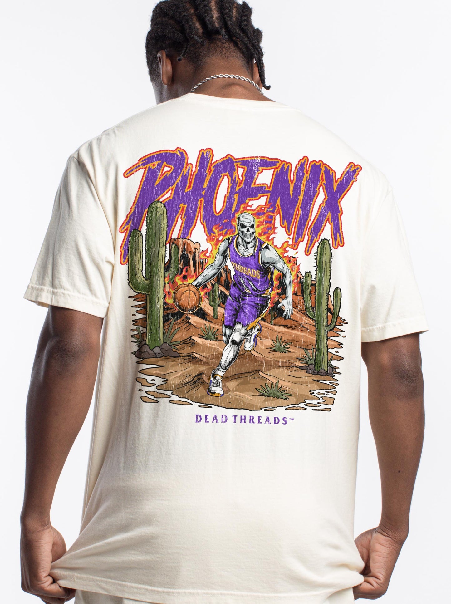 PHOENIX BASKETBALL - “3 SKULL” PREMIUM T-SHIRT