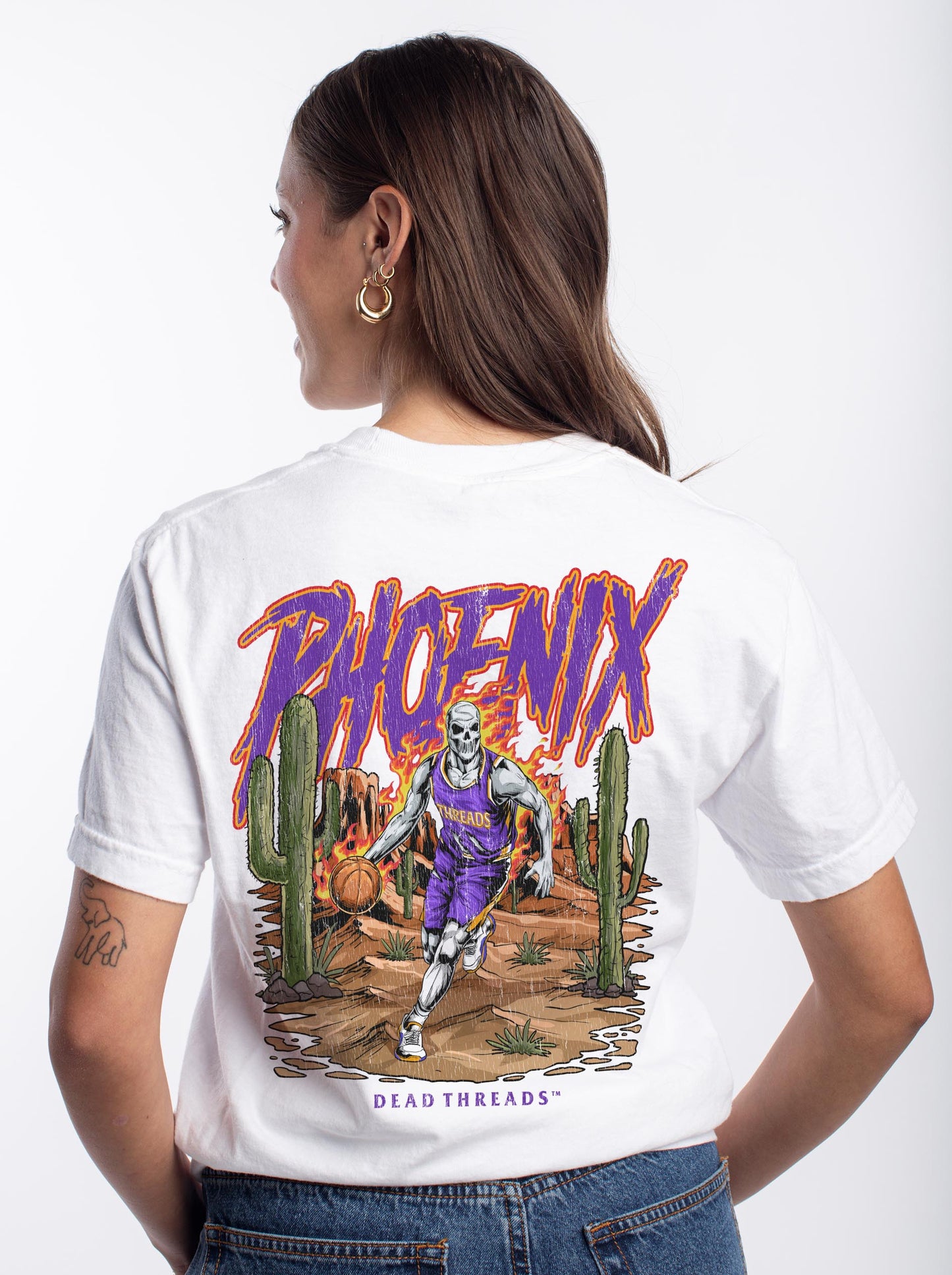 PHOENIX BASKETBALL - “3 SKULL” PREMIUM T-SHIRT
