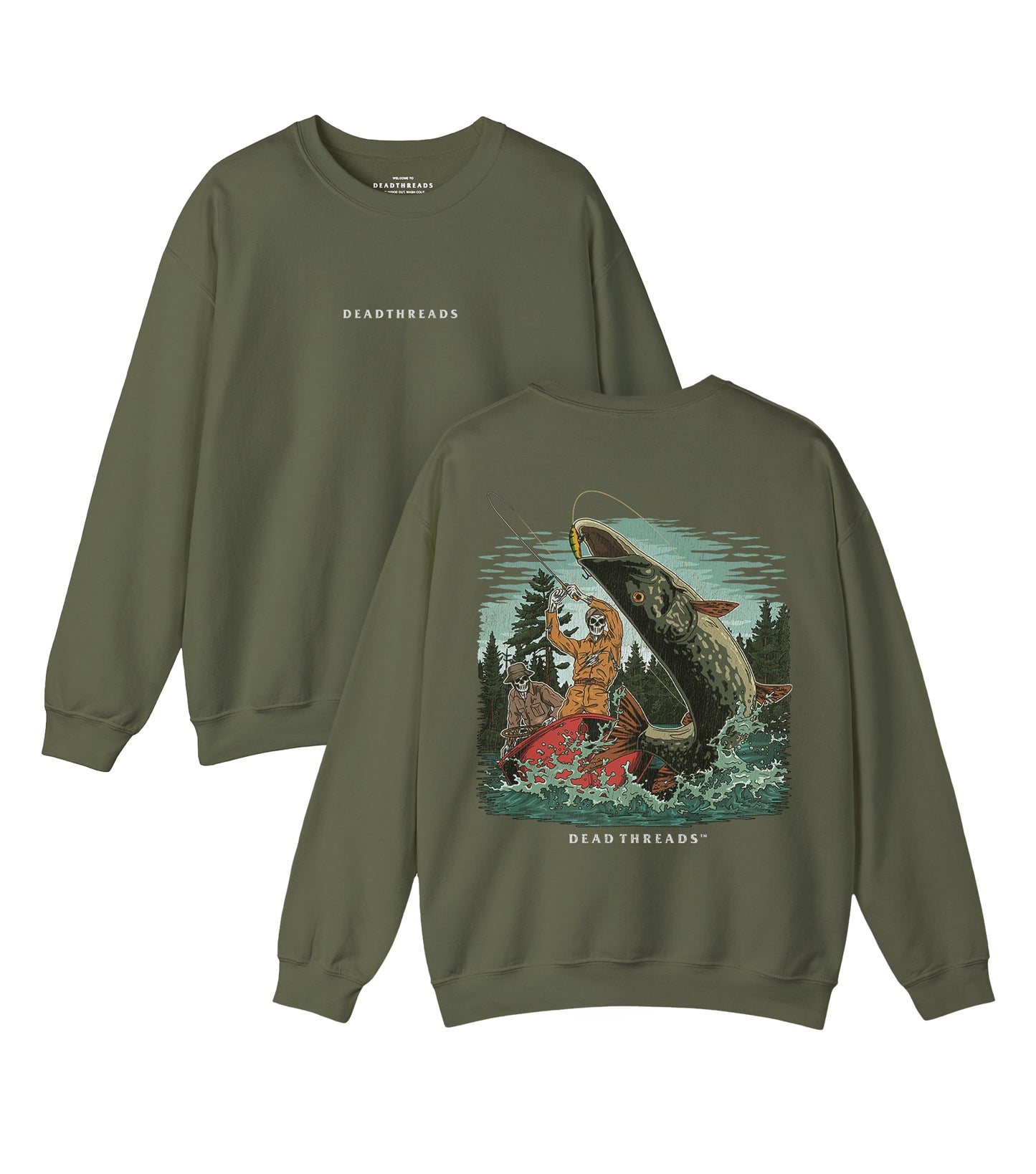 PIKE STRIKE - “DT ESSENTIAL" CREWNECK SWEATSHIRT