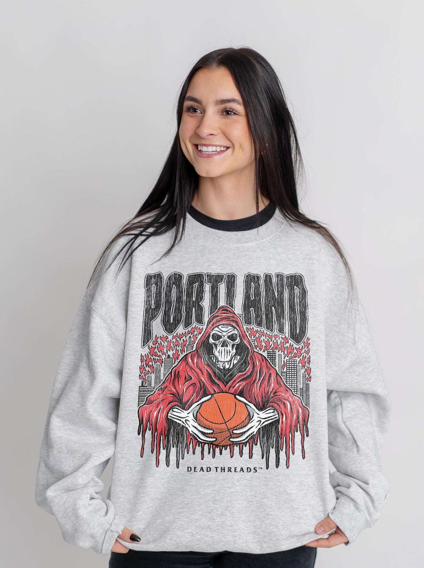 PORTLAND BASKETBALL CREWNECK SWEATSHIRT