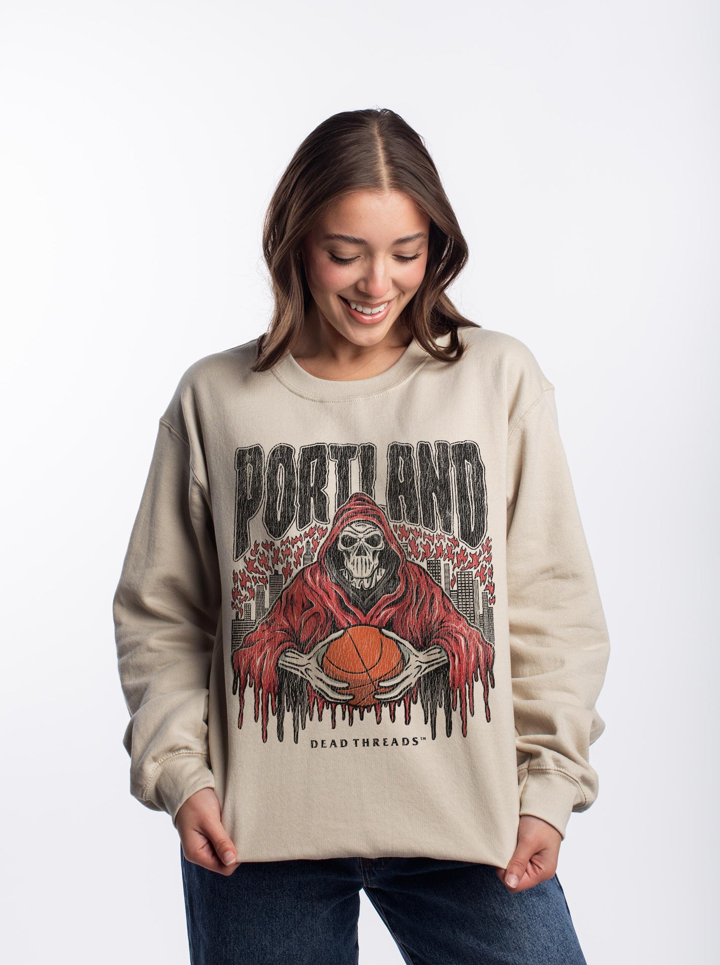 PORTLAND BASKETBALL CREWNECK SWEATSHIRT