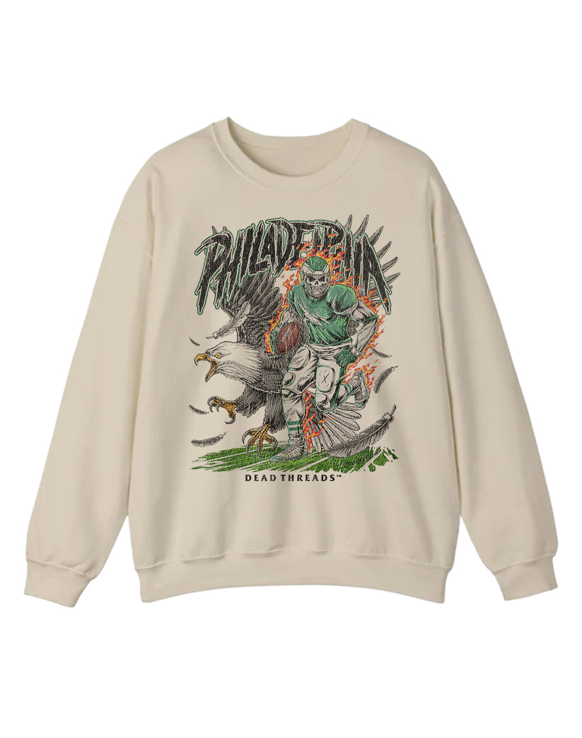 PHILADELPHIA FOOTBALL v2 CREWNECK SWEATSHIRT