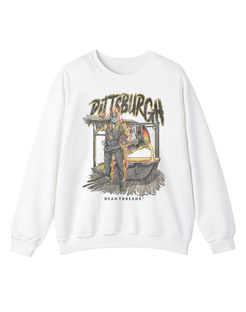 PITTSBURGH FOOTBALL v2 CREWNECK SWEATSHIRT