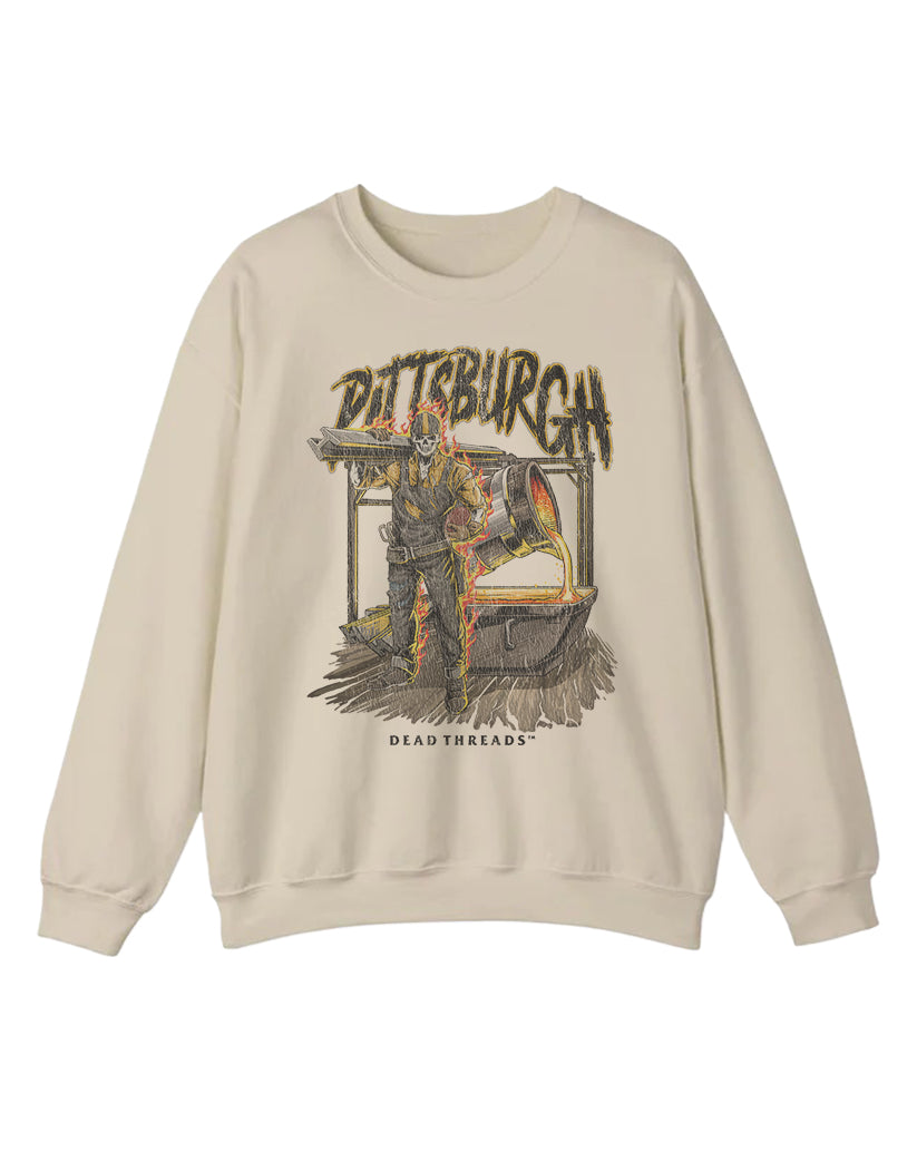 PITTSBURGH FOOTBALL v2 CREWNECK SWEATSHIRT
