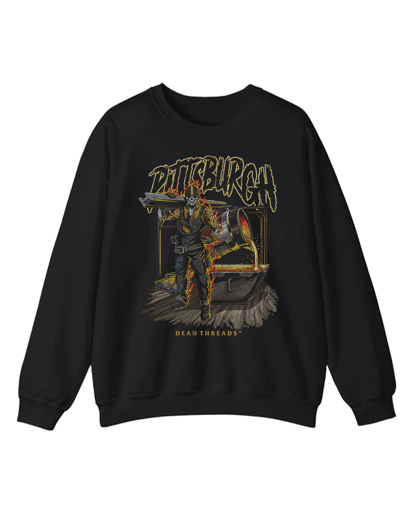 PITTSBURGH FOOTBALL v2 CREWNECK SWEATSHIRT