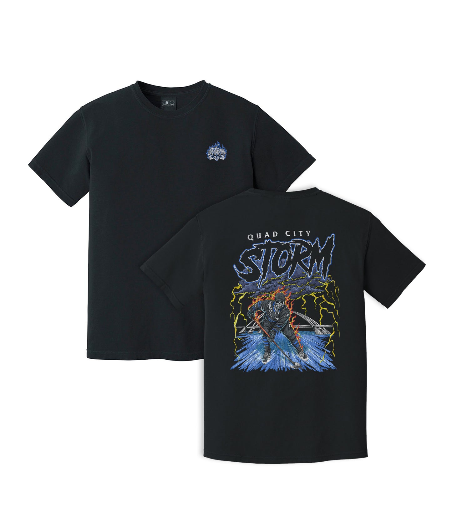 QUAD CITY STORM - “3 SKULL” PREMIUM T-SHIRT