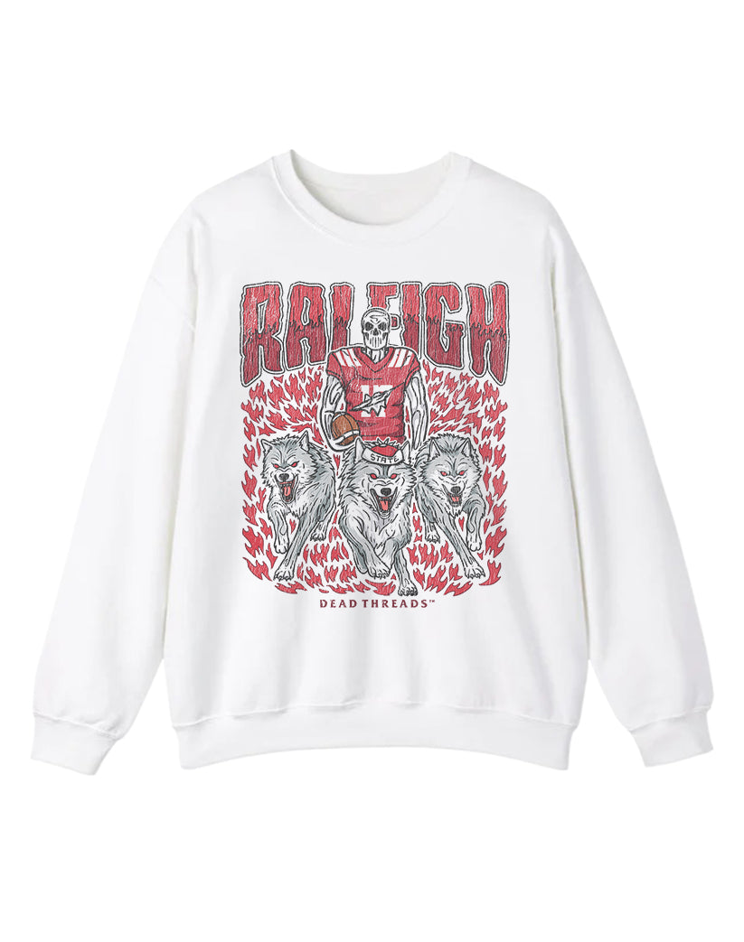 RALEIGH FOOTBALL CREWNECK SWEATSHIRT