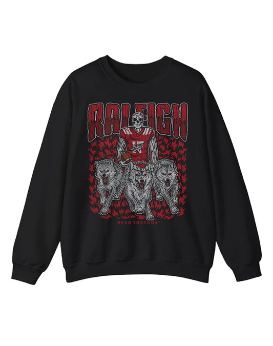 RALEIGH FOOTBALL CREWNECK SWEATSHIRT