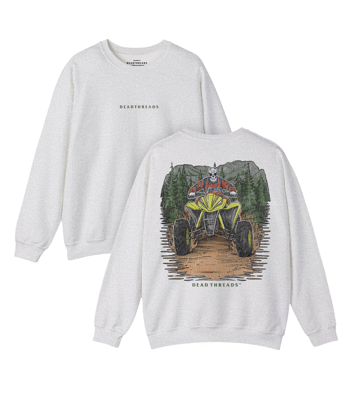 RIDE OR DIE - “DT ESSENTIAL" CREWNECK SWEATSHIRT