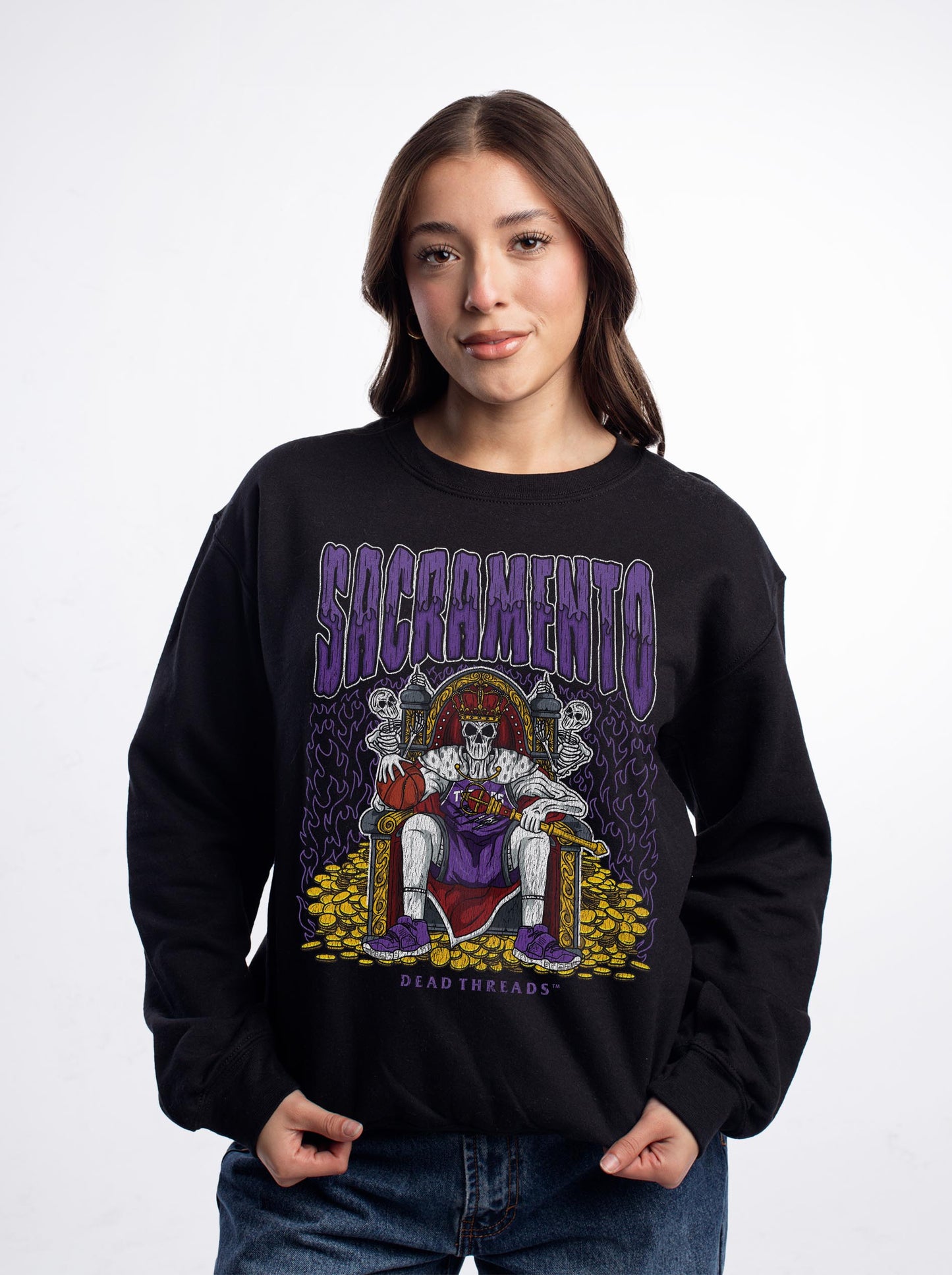 SACRAMENTO BASKETBALL CREWNECK SWEATSHIRT