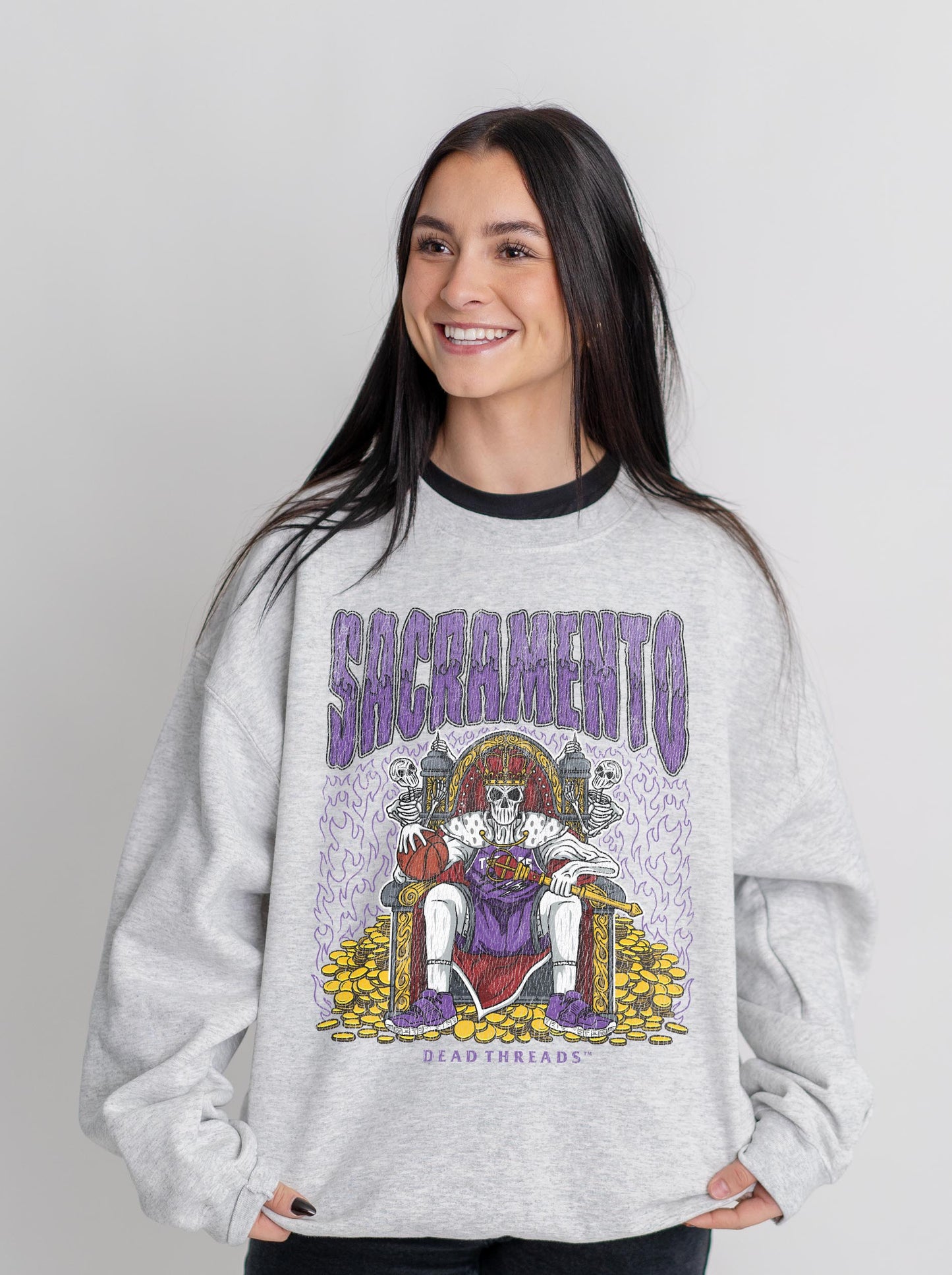 SACRAMENTO BASKETBALL CREWNECK SWEATSHIRT