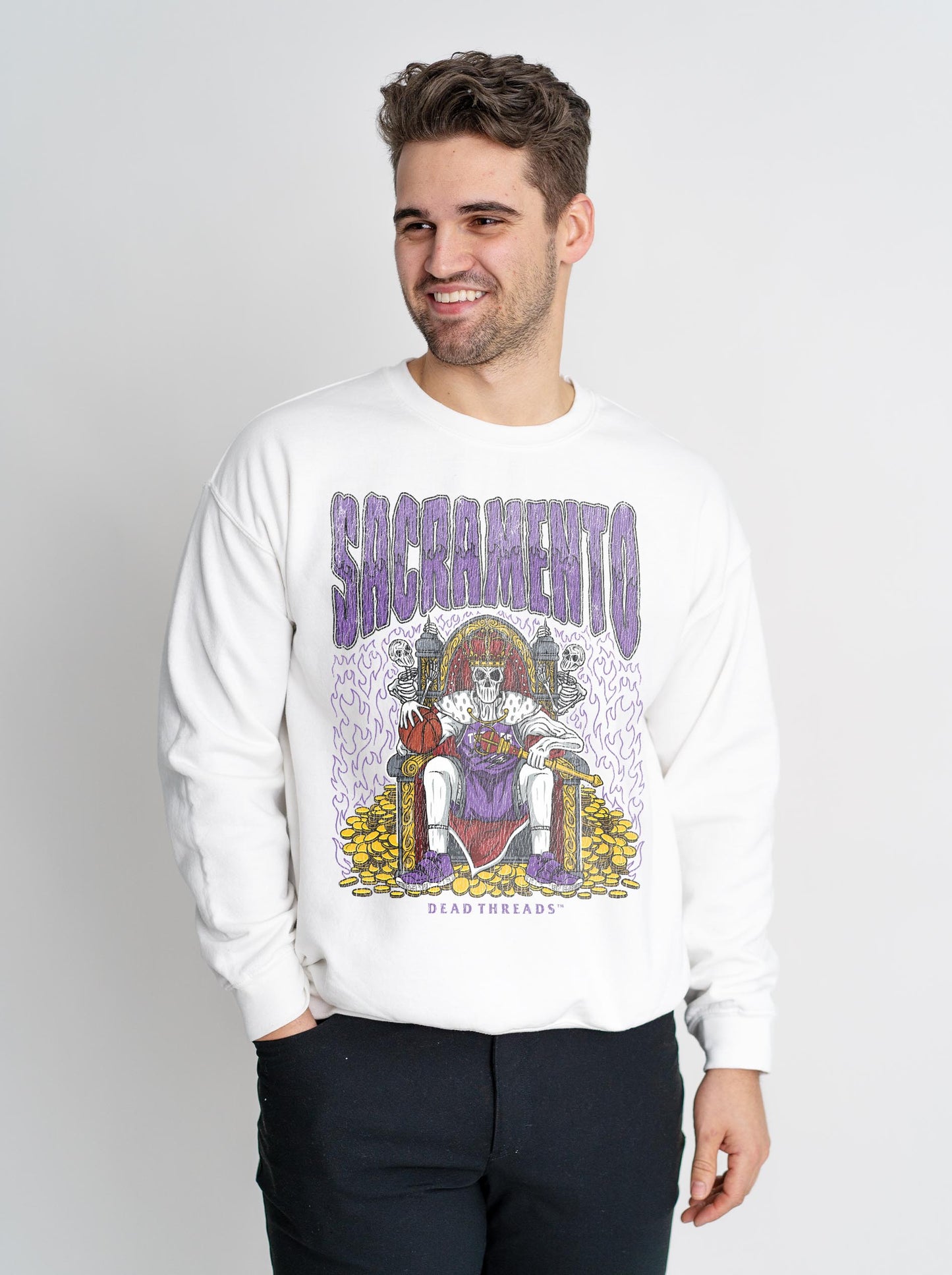 SACRAMENTO BASKETBALL CREWNECK SWEATSHIRT