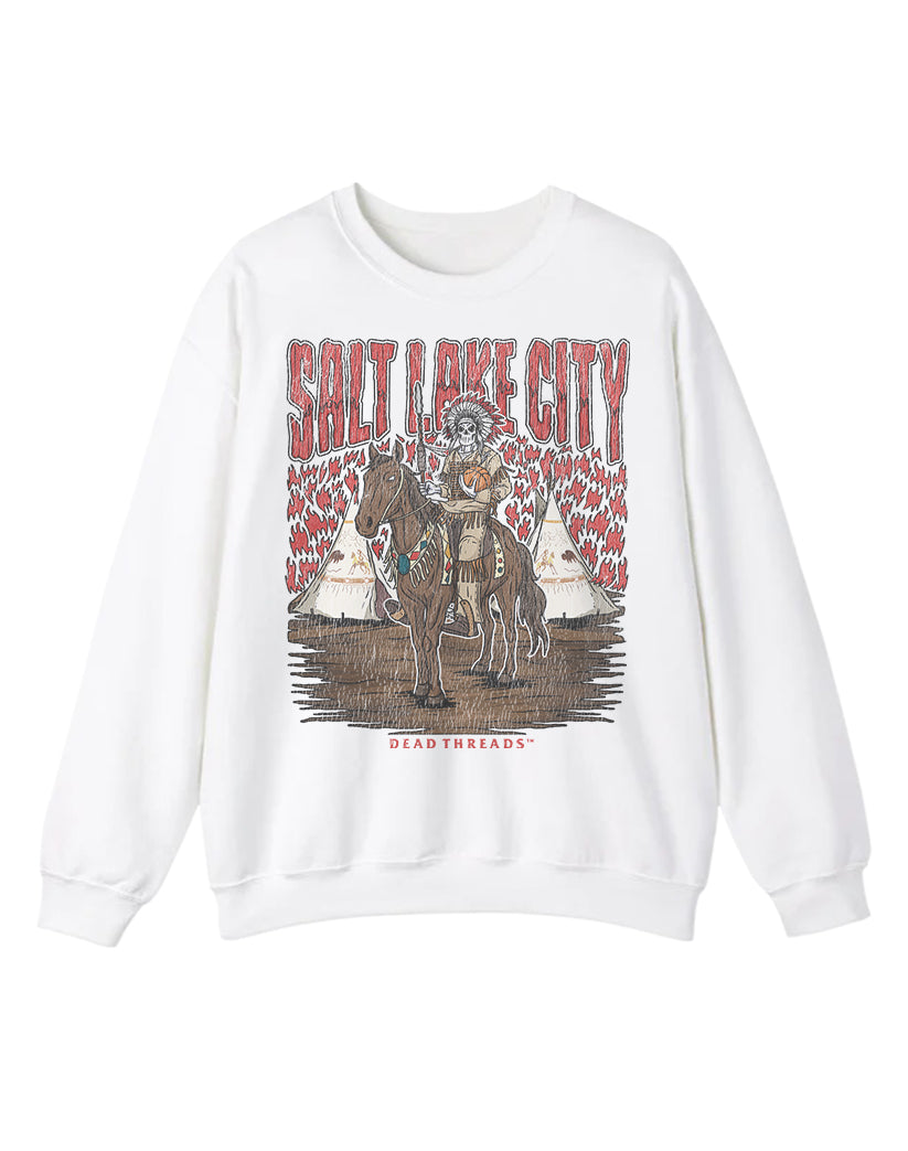 SALT LAKE CITY BASKETBALL CREWNECK SWEATSHIRT