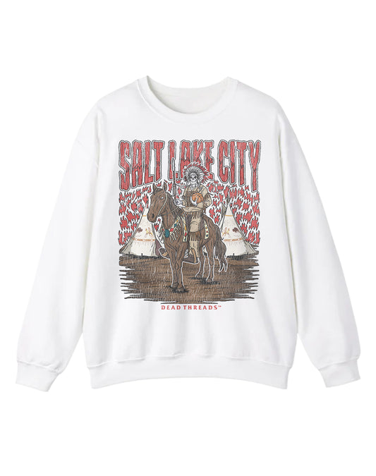 SALT LAKE CITY BASKETBALL CREWNECK SWEATSHIRT