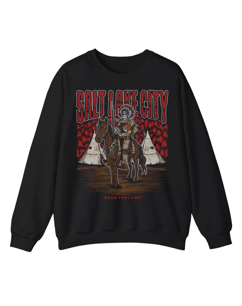 SALT LAKE CITY BASKETBALL CREWNECK SWEATSHIRT