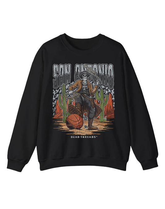 SAN ANTONIO BASKETBALL CREWNECK SWEATSHIRT