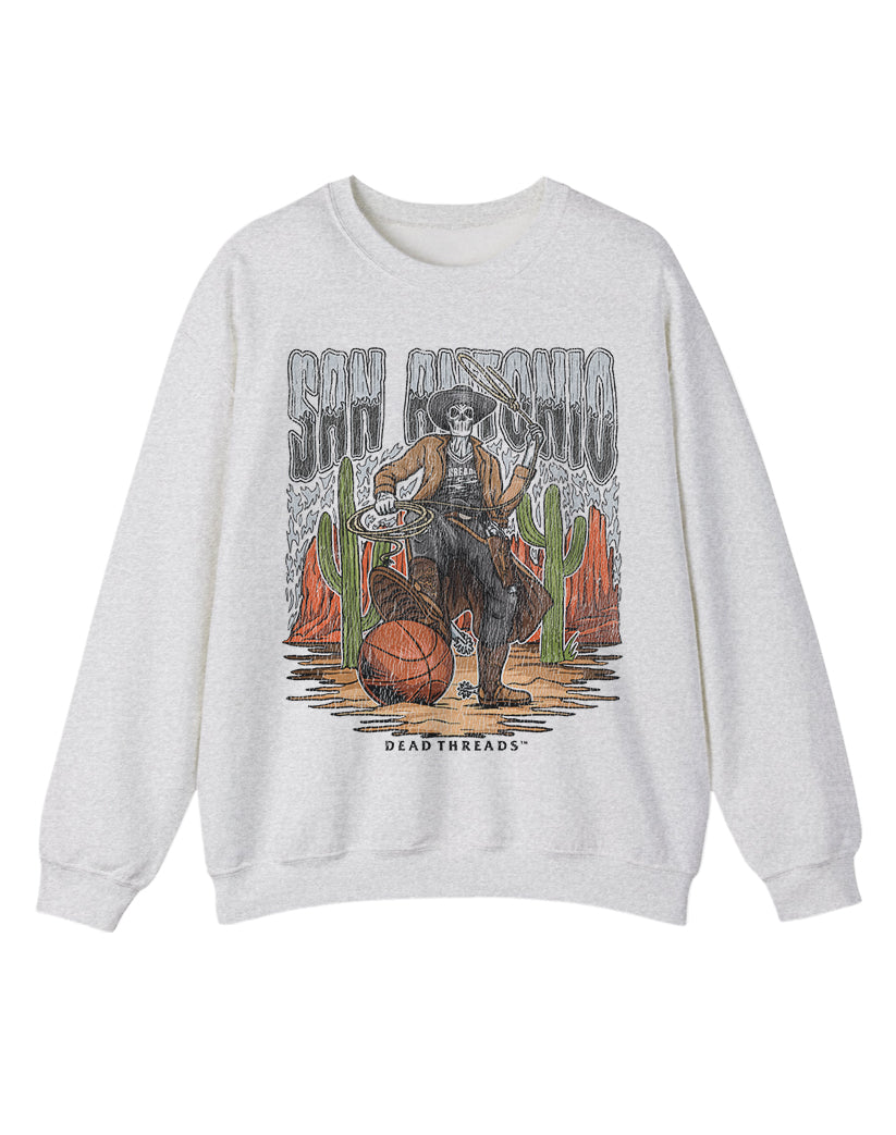 SAN ANTONIO BASKETBALL CREWNECK SWEATSHIRT