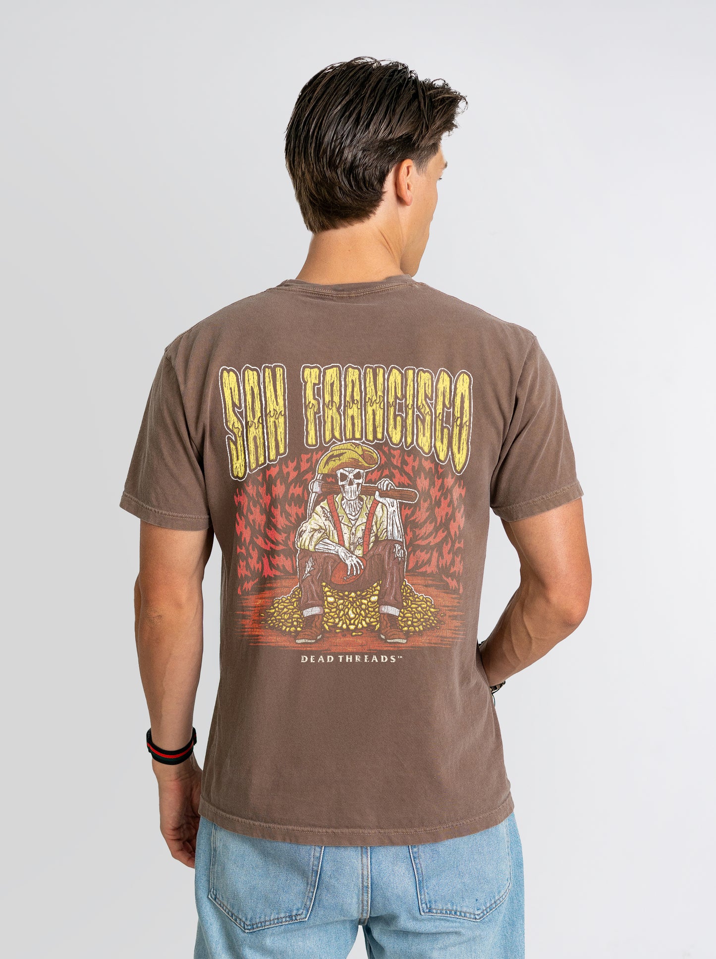 SAN FRANCISCO FOOTBALL - “3 SKULL” PREMIUM T-SHIRT