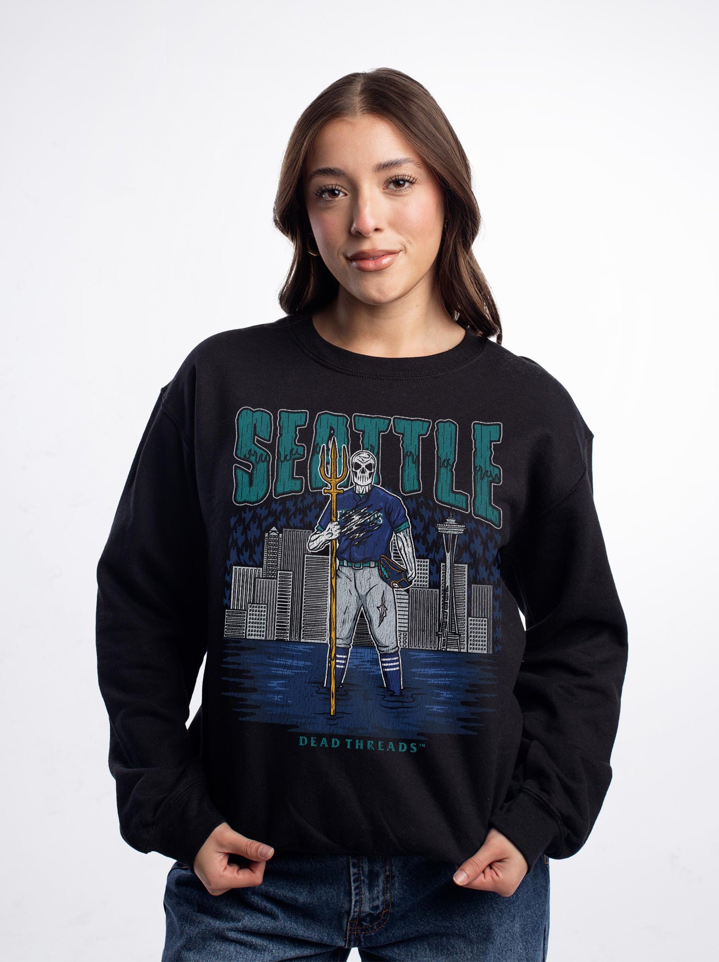 SEATTLE BASEBALL CREWNECK SWEATSHIRT