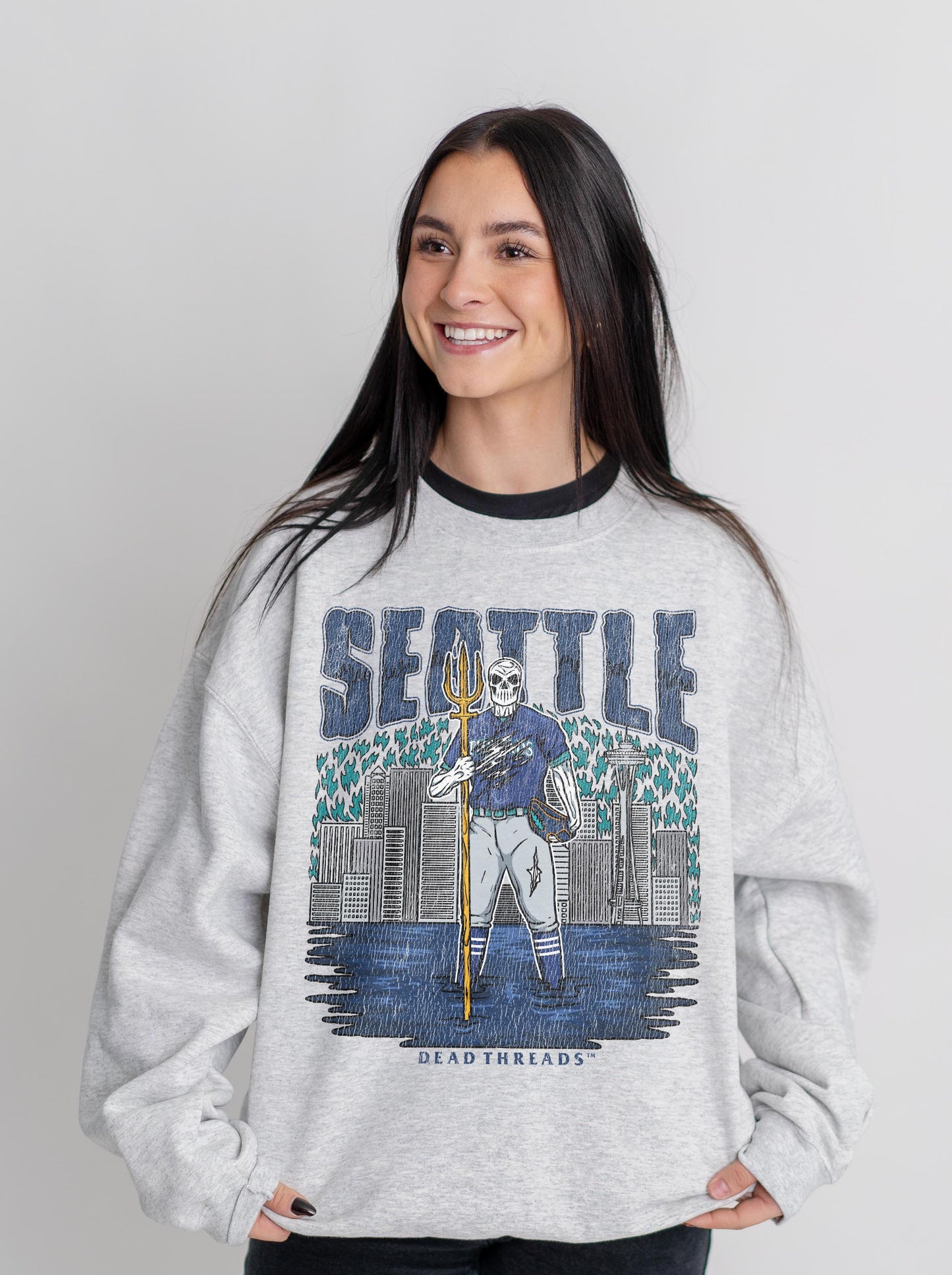 SEATTLE BASEBALL CREWNECK SWEATSHIRT